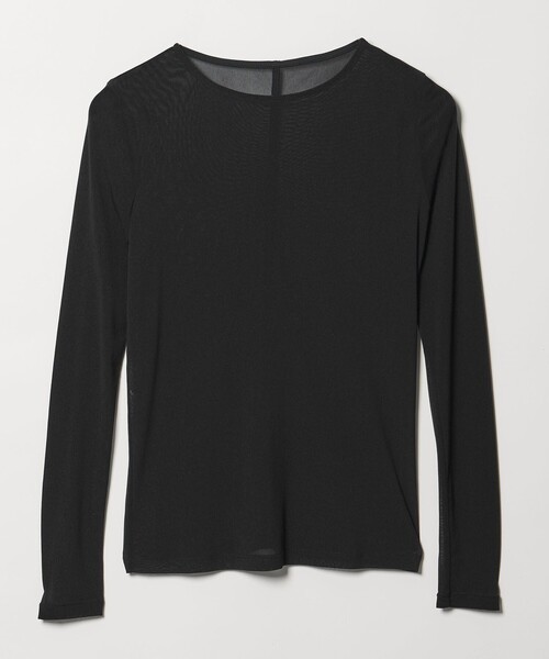 EMMEL REFINES（エメルリファインズ）の「＜EMMEL REFINES＞EM ソフトチュール シアークルーネック（Tシャツ/カットソー・レディース・ライトブルー/ブラック/ホワイト・FREE）」の3枚目の写真