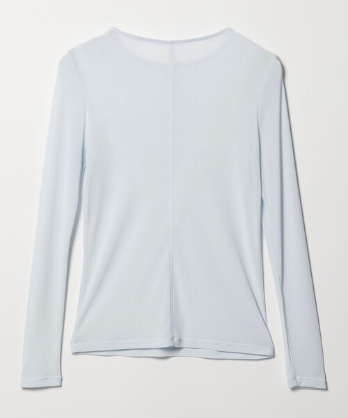 EMMEL REFINES（エメルリファインズ）の「＜EMMEL REFINES＞EM ソフトチュール シアークルーネック（Tシャツ/カットソー・レディース・ライトブルー/ブラック/ホワイト・FREE）」の13枚目の写真