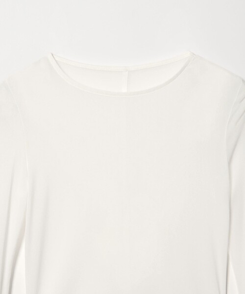 EMMEL REFINES（エメルリファインズ）の「＜EMMEL REFINES＞EM ソフトチュール シアークルーネック（Tシャツ/カットソー・レディース・ライトブルー/ブラック/ホワイト・FREE）」の19枚目の写真