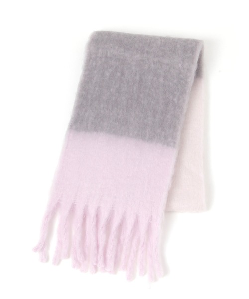 studio CLIP(スタディオクリップ)の「ふわふわ細マフラー(マフラー・レディース・ネイビー/ピンク/ライトブルー・FREE)」の1枚目の写真