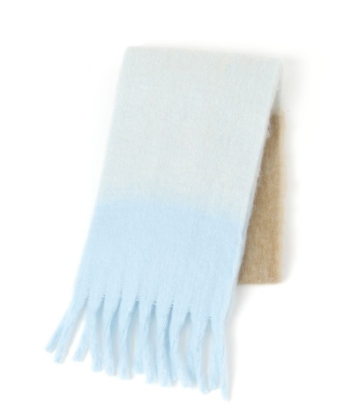 studio CLIP(スタディオクリップ)の「ふわふわ細マフラー(マフラー・レディース・ネイビー/ピンク/ライトブルー・FREE)」の2枚目の写真