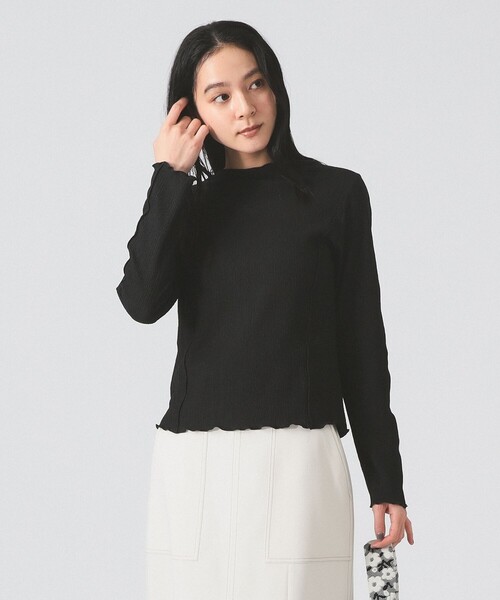 Ray BEAMS（レイビームス）の「シュリンク メロー センターシーム Tシャツ（Tシャツ/カットソー・レディース・ブラック/ブルー/オフホワイト・ONE SIZE）」の14枚目の写真