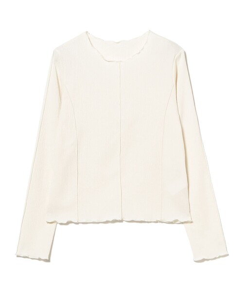 Ray BEAMS（レイビームス）の「シュリンク メロー センターシーム Tシャツ（Tシャツ/カットソー・レディース・ブラック/ブルー/オフホワイト・ONE SIZE）」の19枚目の写真