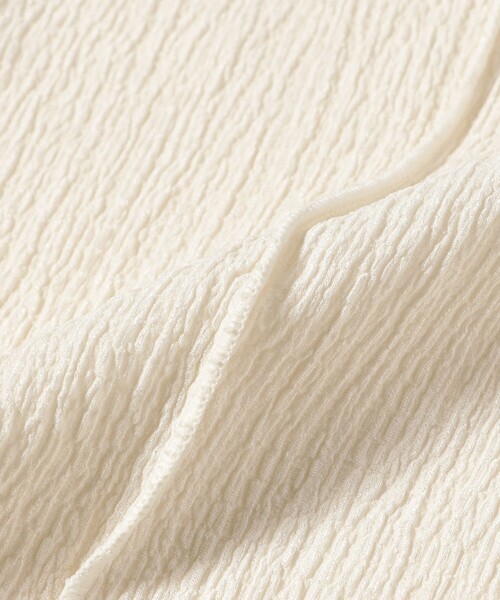 Ray BEAMS（レイビームス）の「シュリンク メロー センターシーム Tシャツ（Tシャツ/カットソー・レディース・ブラック/ブルー/オフホワイト・ONE SIZE）」の21枚目の写真