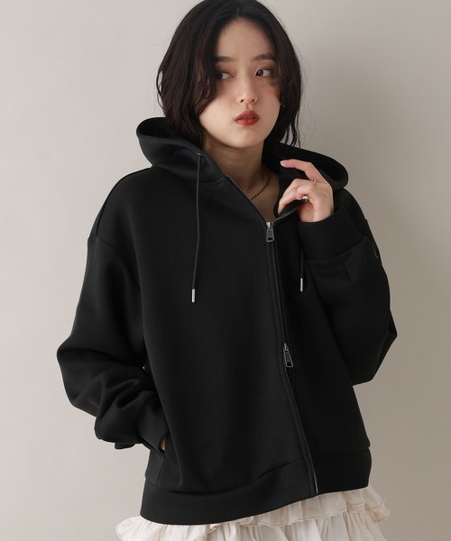 RAGEBLUE（レイジブルー）の「Wジップ/ポンチショートパーカー（パーカー・レディース・ライトパープル/オフホワイト/ブラック・FREE）」の12枚目の写真