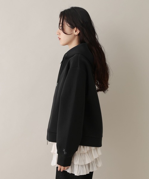 RAGEBLUE（レイジブルー）の「Wジップ/ポンチショートパーカー（パーカー・レディース・ライトパープル/オフホワイト/ブラック・FREE）」の19枚目の写真