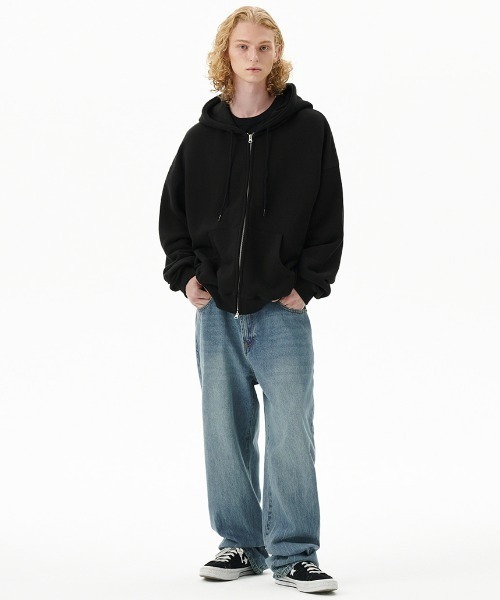 MAHAGRID(マハグリッド)の「『mahagrid/マハグリッド』 PRAY APPLIQUE CROP ZIP UP HOODIE/プレイ短丈ジップアップパーカー(スウェット・レディース・ブラック/チャコールグレー/グレー・FREE)」の21枚目の写真