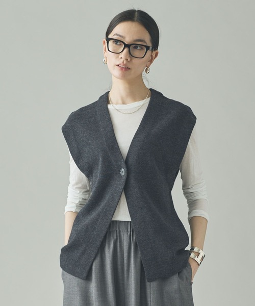 Curensology(カレンソロジー)/マスキュリンニットベスト（ベスト