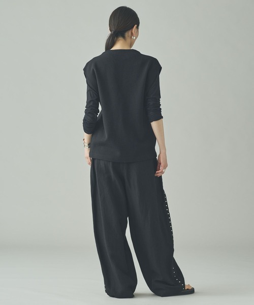 Curensology（カレンソロジー）の「Curensology(カレンソロジー)/マスキュリンニットベスト（ベスト・レディース・ブラック/グレー・FREE）」の15枚目の写真