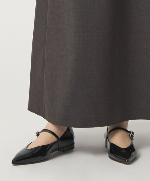 ODETTE E ODILE（オデットエオディール）の「【WEB限定】ポインテッド ストラップ フラット20■↓↑（パンプス・レディース・オフホワイト/ブラック/ネイビー・22cm/22.5cm/23cm/23.5cm/24cm/24.5cm/25cm）」の6枚目の写真