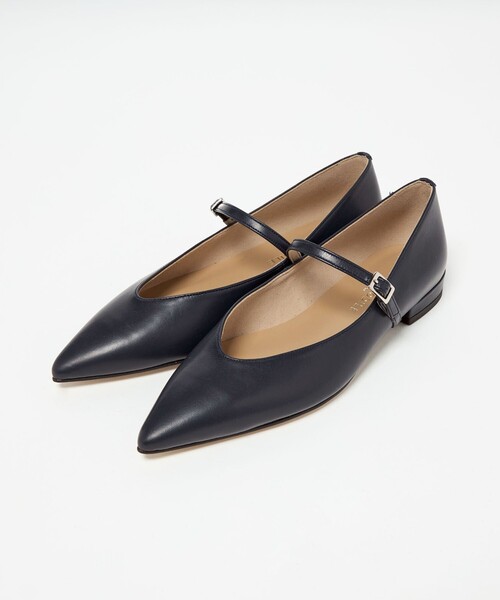 ODETTE E ODILE（オデットエオディール）の「【WEB限定】ポインテッド ストラップ フラット20■↓↑（パンプス・レディース・オフホワイト/ブラック/ネイビー・22cm/22.5cm/23cm/23.5cm/24cm/24.5cm/25cm）」の11枚目の写真