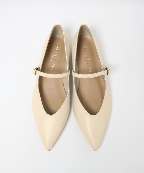 ODETTE E ODILE（オデットエオディール）の「【WEB限定】ポインテッド ストラップ フラット20■↓↑（パンプス・レディース・オフホワイト/ブラック/ネイビー・22cm/22.5cm/23cm/23.5cm/24cm/24.5cm/25cm）」の19枚目の写真