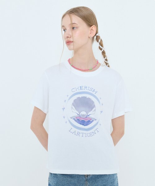 LARTIGENT(ラーティゼン)の「L4 SELLFISH T-SHIRT(WHITE)(Tシャツ/カットソー・レディース・その他・FREE)」の2枚目の写真