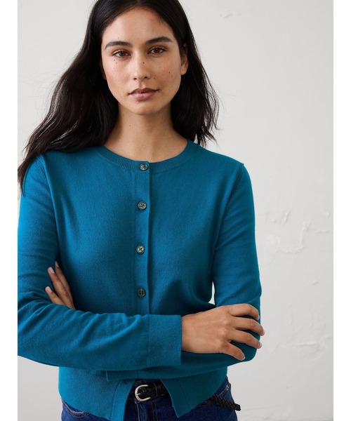 BANANA REPUBLIC FACTORY STORE(バナナリパブリック ファクトリーストア)の「BANANA REPUBLIC FACTORY STORE クラウドソフト クルーネック カーディガンセーター(カーディガン/ボレロ・レディース・ブルー/グリーン/ブラック・XS/S/M/L)」の3枚目の写真