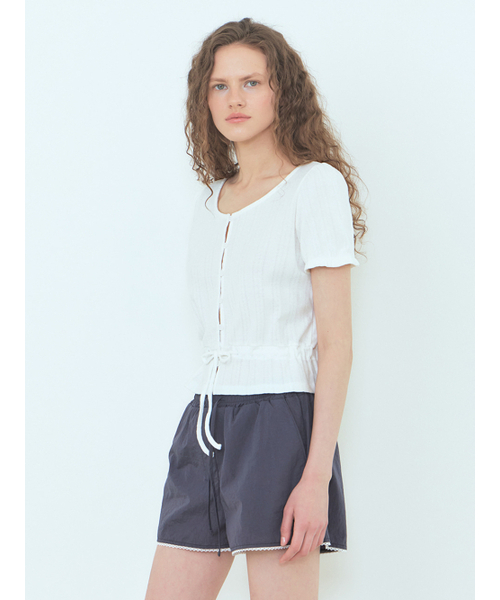 ETMON(エトモン)の「Eyelet Cotton Blouse White(シャツ/ブラウス・レディース・その他・FREE)」の4枚目の写真