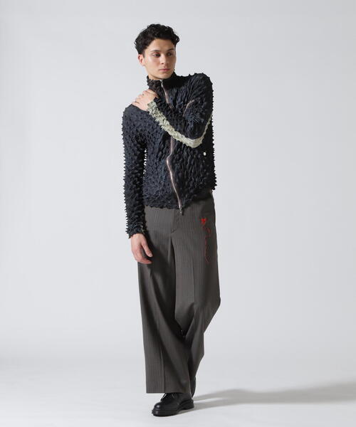 MASU（エムエーエスユー）の「MASU/エムエーエスユー/RED ANGEL WIDE TROUSERS/M26U6PL001（スラックス・メンズ・ブラック/グレー・44）」の6枚目の写真