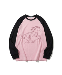 ESCAPEFROM（エスケープフロム）の「スターホースプリントロングスリーブ [6色]（Tシャツ/カットソー）」