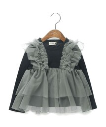 BRANSHES | チュールレイヤード風長袖Tシャツ(Tシャツ/カットソー)