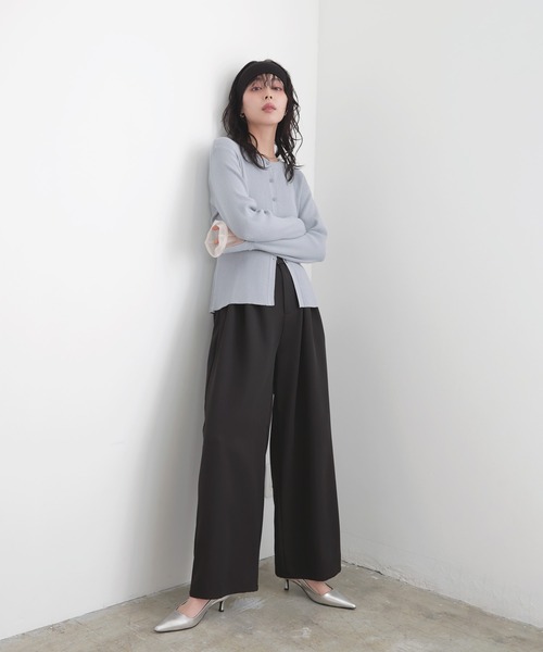 LIAN（リアン）の「メニータックカラーパンツ（スラックス・レディース・ブラック/ピンク/ブラウン/イエロー・FREE）」の21枚目の写真