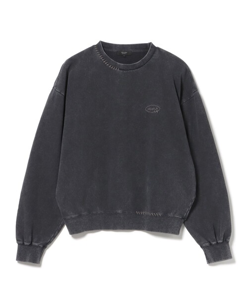 BEAMS HEART(ビームスハート)の「スノーウォッシュ ステッチ クルーネック スウェット(スウェット・メンズ・ネイビー・MEDIUM)」の2枚目の写真