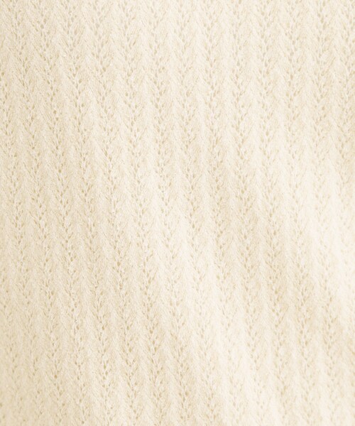 LAURA ASHLEY(ローラアシュレイ)の「【洗える/透かし編み】スカラッププルオーバーニット(ニット/セーター・レディース・オフホワイト/ライトグレー系9/ネイビー・38/40)」の7枚目の写真