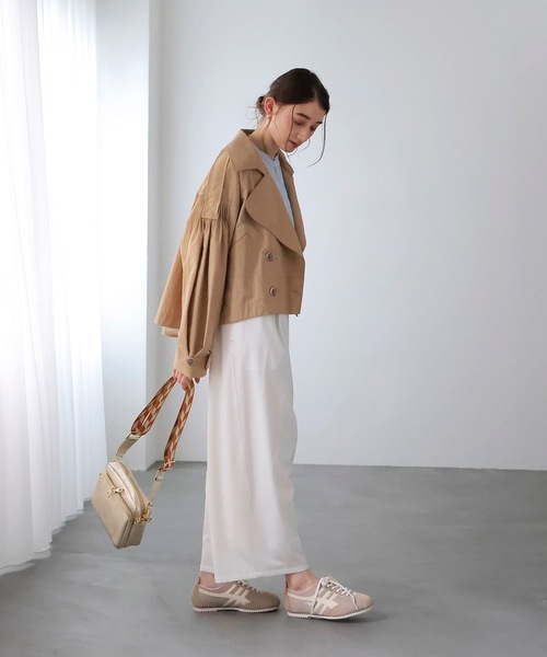 Jines（ジネス）の「ウエストリブソフトコクーンパンツ（その他パンツ・レディース・ネイビー/イエロー/ホワイト・38）」の7枚目の写真