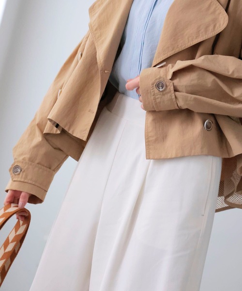 Jines（ジネス）の「ウエストリブソフトコクーンパンツ（その他パンツ・レディース・ネイビー/イエロー/ホワイト・38）」の8枚目の写真