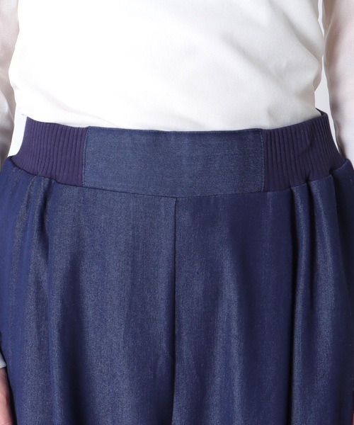 Jines（ジネス）の「ウエストリブソフトコクーンパンツ（その他パンツ・レディース・ネイビー/イエロー/ホワイト・38）」の12枚目の写真