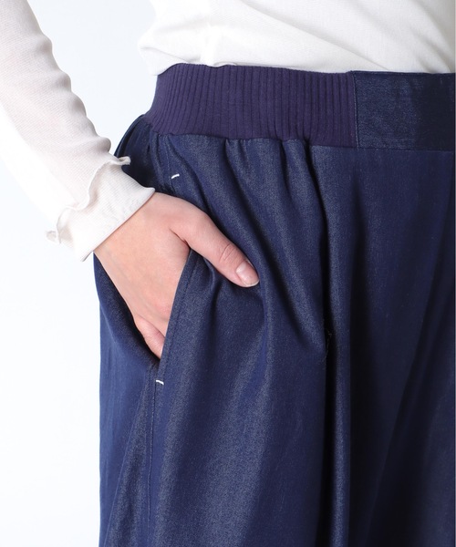 Jines（ジネス）の「ウエストリブソフトコクーンパンツ（その他パンツ・レディース・ネイビー/イエロー/ホワイト・38）」の14枚目の写真