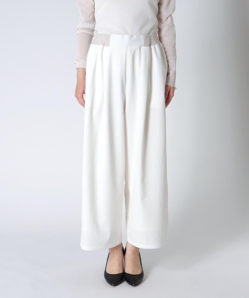 Jines（ジネス）の「ウエストリブソフトコクーンパンツ（その他パンツ・レディース・ネイビー/イエロー/ホワイト・38）」の17枚目の写真