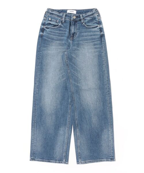 Healthy denim（ヘルシーデニム）の「【Healthy DENIM】Pink peppr ストレートデニムパンツ　ミッドライズ（デニムパンツ・レディース・ネイビー・32/34/36/38）」の6枚目の写真
