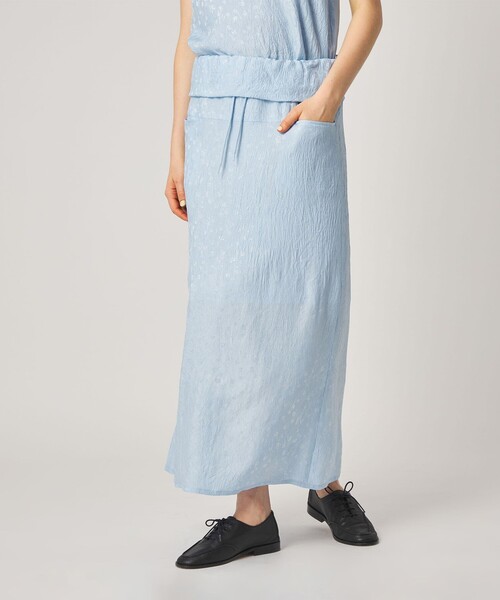 Steven Alan（スティーブンアラン）の「＜Steven Alan＞フラワー ジャガード ロング スカート（スカート・レディース・ブラック/ライトブルー・L/M/S）」の14枚目の写真