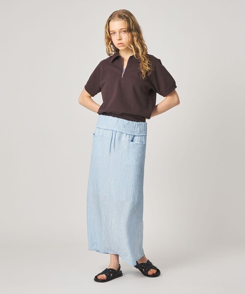 Steven Alan（スティーブンアラン）の「＜Steven Alan＞フラワー ジャガード ロング スカート（スカート・レディース・ブラック/ライトブルー・L/M/S）」の16枚目の写真