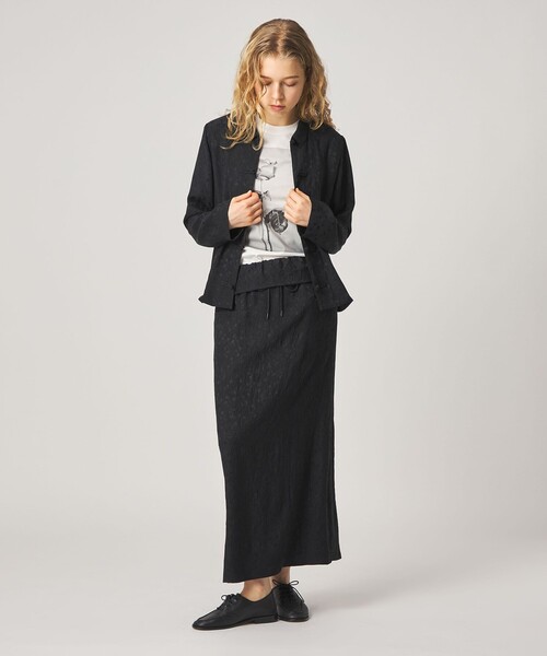 Steven Alan（スティーブンアラン）の「＜Steven Alan＞フラワー ジャガード ロング スカート（スカート・レディース・ブラック/ライトブルー・L/M/S）」の19枚目の写真