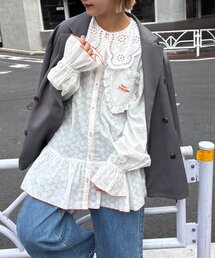 HELLO.SANFRANCISCO（ハローサンフランシスコ）の「【HELLO.SANFRANCISCO】フリルレースチュニックブラウス（シャツ/ブラウス）」