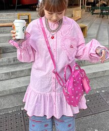 HELLO.SANFRANCISCO | 【HELLO.SANFRANCISCO】フリルレースチュニックブラウス(シャツ/ブラウス)