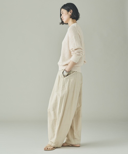 Curensology（カレンソロジー）の「Curensology(カレンソロジー)/ルーズニットプルオーバー（ニット/セーター・レディース・ベージュ/ホワイト/ブラック・FREE）」の8枚目の写真