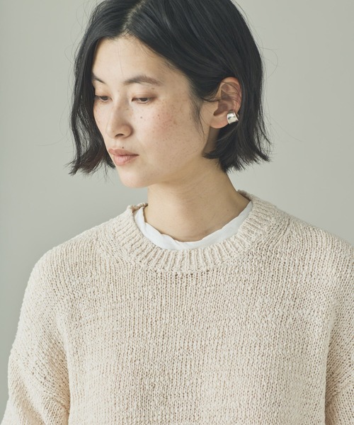 Curensology（カレンソロジー）の「Curensology(カレンソロジー)/ルーズニットプルオーバー（ニット/セーター・レディース・ベージュ/ホワイト/ブラック・FREE）」の10枚目の写真