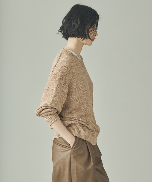 Curensology（カレンソロジー）の「Curensology(カレンソロジー)/ルーズニットプルオーバー（ニット/セーター・レディース・ベージュ/ホワイト/ブラック・FREE）」の19枚目の写真