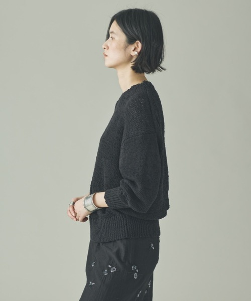 Curensology（カレンソロジー）の「Curensology(カレンソロジー)/ルーズニットプルオーバー（ニット/セーター・レディース・ベージュ/ホワイト/ブラック・FREE）」の13枚目の写真