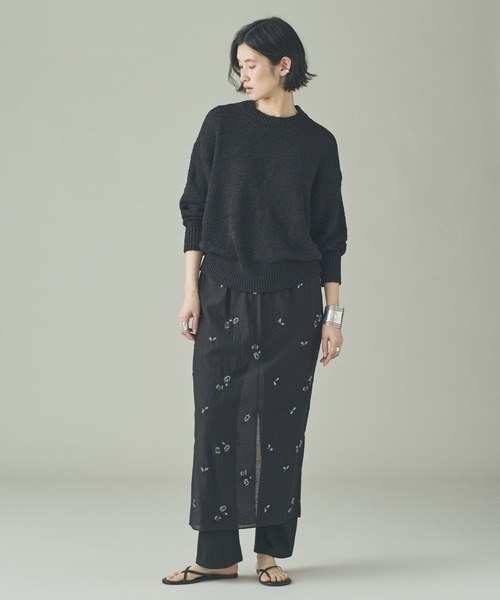 Curensology（カレンソロジー）の「Curensology(カレンソロジー)/ルーズニットプルオーバー（ニット/セーター・レディース・ベージュ/ホワイト/ブラック・FREE）」の15枚目の写真