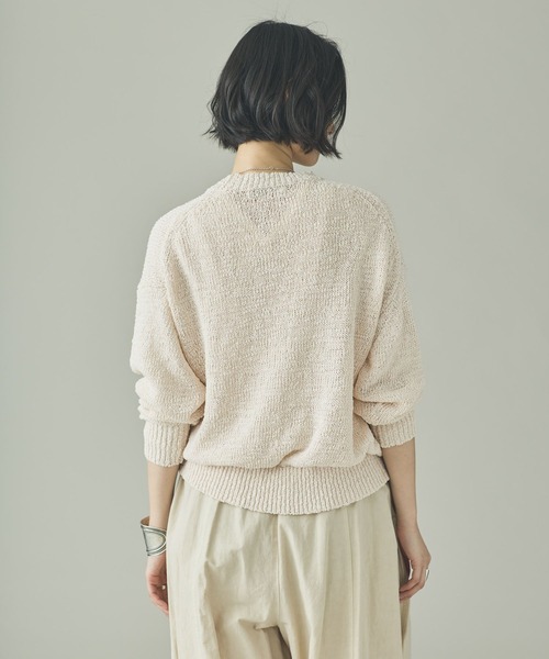 Curensology（カレンソロジー）の「Curensology(カレンソロジー)/ルーズニットプルオーバー（ニット/セーター・レディース・ベージュ/ホワイト/ブラック・FREE）」の6枚目の写真