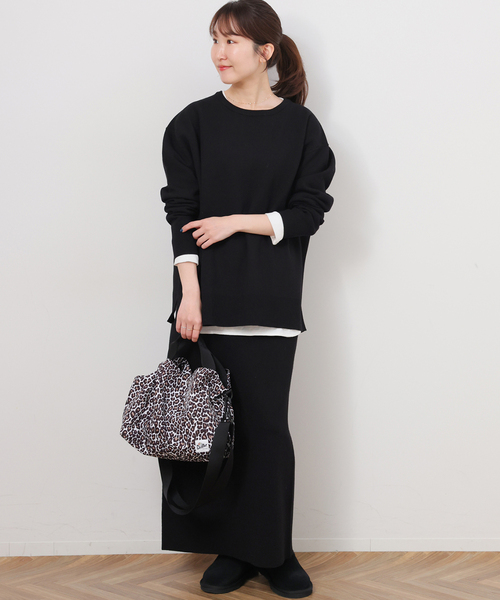 JOURNAL STANDARD relume（ジャーナルスタンダード　レリューム）の「《WEB限定追加2》ウォッシャブルミラノリブプルオーバー（ニット/セーター・レディース・ブラック・FREE）」の2枚目の写真