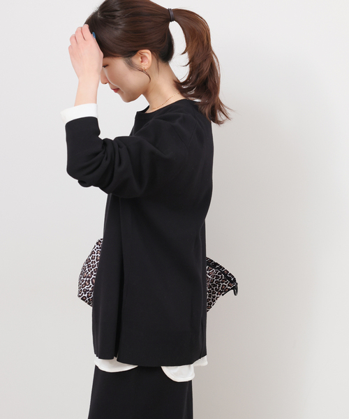 JOURNAL STANDARD relume（ジャーナルスタンダード　レリューム）の「《WEB限定追加2》ウォッシャブルミラノリブプルオーバー（ニット/セーター・レディース・ブラック・FREE）」の8枚目の写真