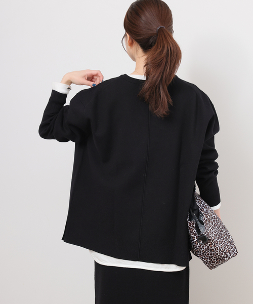 JOURNAL STANDARD relume（ジャーナルスタンダード　レリューム）の「《WEB限定追加2》ウォッシャブルミラノリブプルオーバー（ニット/セーター・レディース・ブラック・FREE）」の10枚目の写真