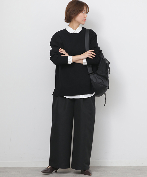 JOURNAL STANDARD relume（ジャーナルスタンダード　レリューム）の「《WEB限定追加2》ウォッシャブルミラノリブプルオーバー（ニット/セーター・レディース・ブラック・FREE）」の11枚目の写真