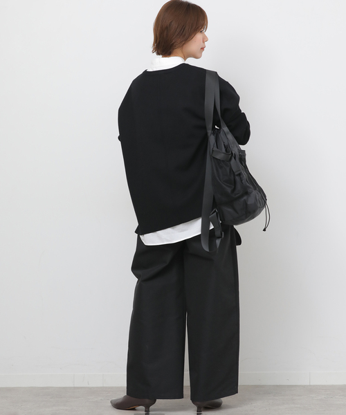 JOURNAL STANDARD relume（ジャーナルスタンダード　レリューム）の「《WEB限定追加2》ウォッシャブルミラノリブプルオーバー（ニット/セーター・レディース・ブラック・FREE）」の13枚目の写真