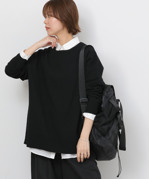 JOURNAL STANDARD relume（ジャーナルスタンダード　レリューム）の「《WEB限定追加2》ウォッシャブルミラノリブプルオーバー（ニット/セーター・レディース・ブラック・FREE）」の16枚目の写真