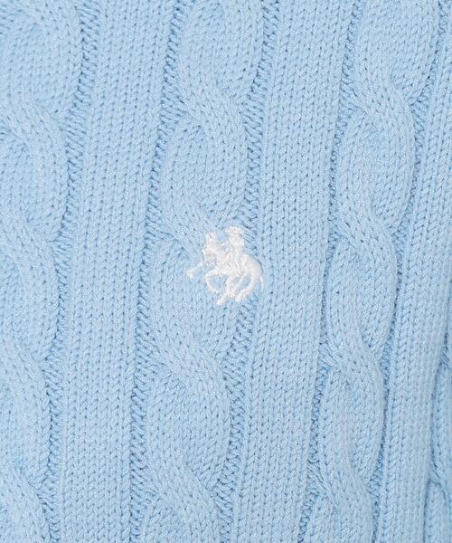 THE SHOP TK (ザ ショップ ティーケー )の「【POLO BCS 別注】5分袖ケーブルニット(ニット/セーター・レディース・ベビーピンク/ネイビー/ライトブルー・12/13)」の21枚目の写真