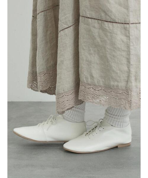 Samansa Mos2（サマンサ モスモス）の「ソフトレースアップシューズ（ドレスシューズ・レディース・ブラック/オフホワイト・XL/L/M/S）」の2枚目の写真